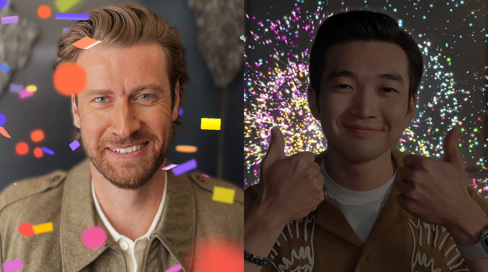 所有手势触发FaceTime的反应效应