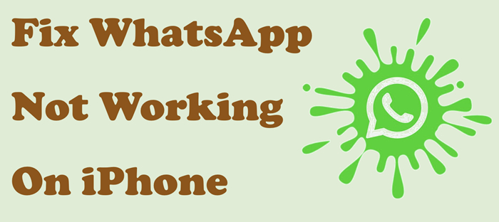 如何修复whatsapp在iPhone上不起作用