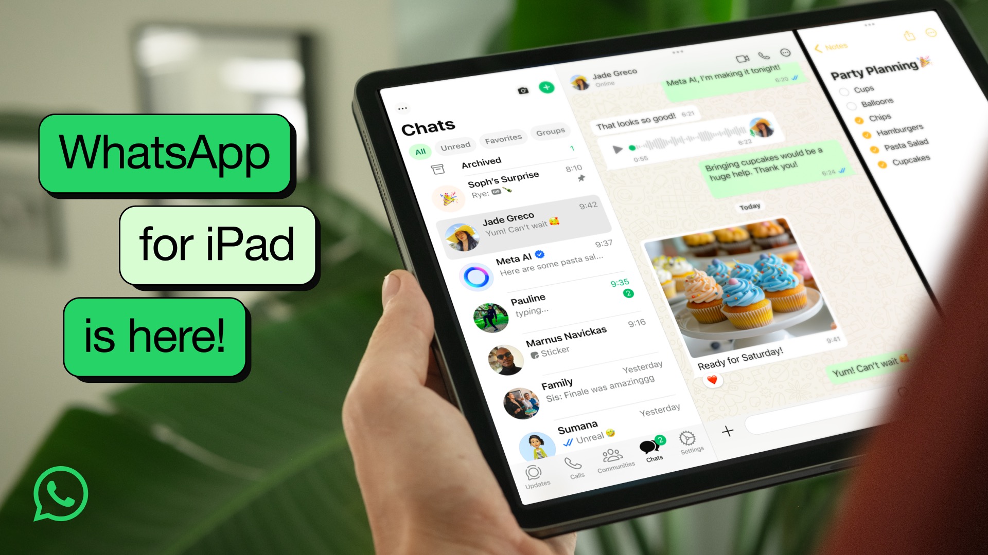 iPad 版 WhatsApp 可供下载