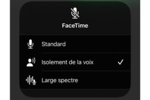 在 iPhone 上启用 FaceTime 语音隔离 (iOS 16.4)