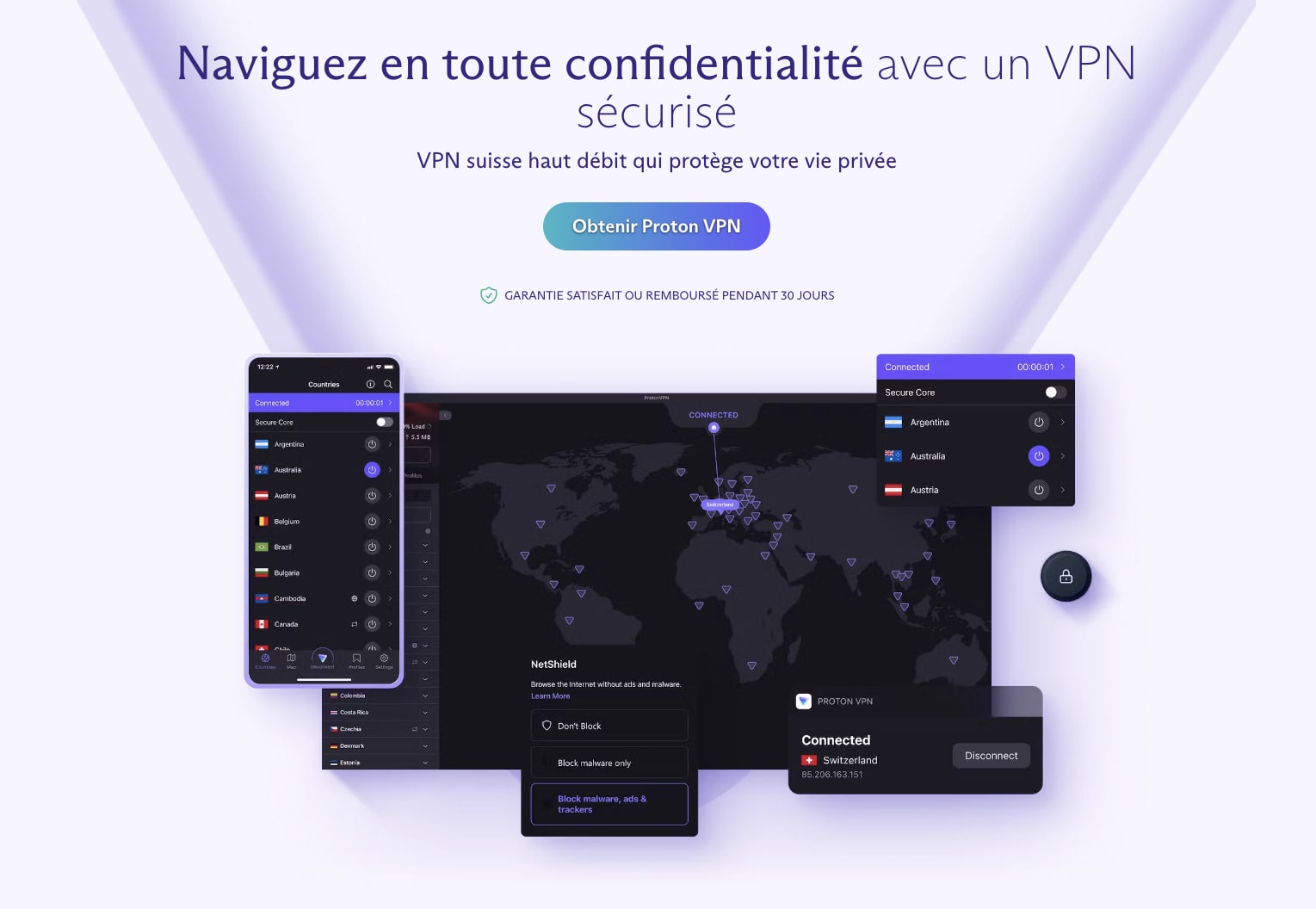 Proton VPN：快速、安全的 VPN，可实现完整的在线隐私