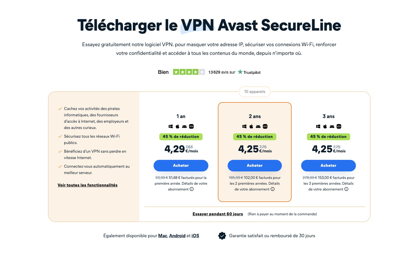 Avast SecureLine VPN：可轻松保护您所有设备的 VPN