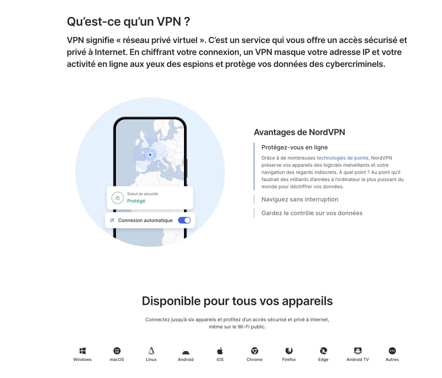 NordVPN：适用于世界任何地方的所有设备的快速、安全的 VPN