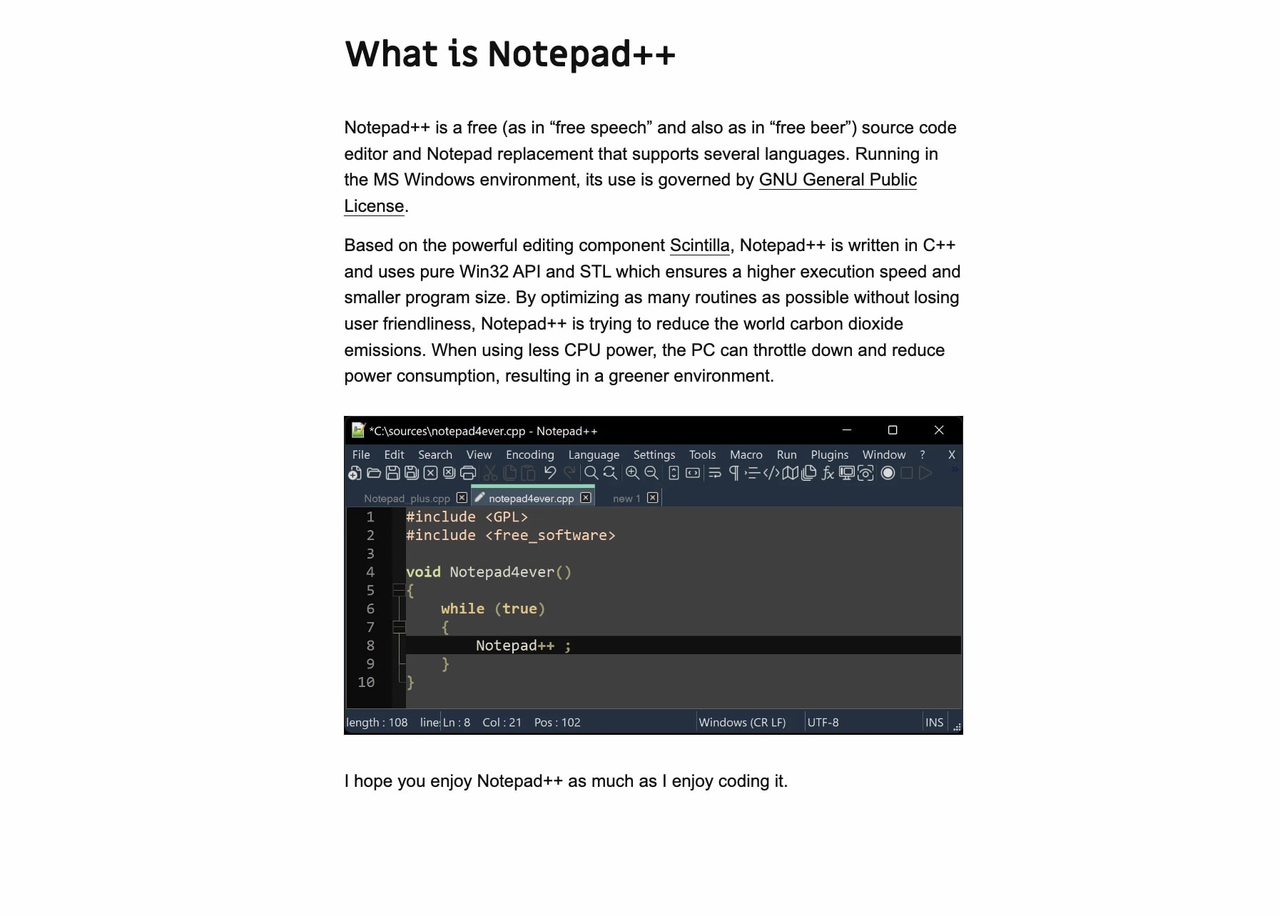 Notepad++：Windows 上用于自定义项目的免费参考代码编辑器