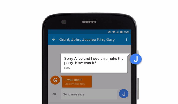 如何在Android上获取小组消息的答案