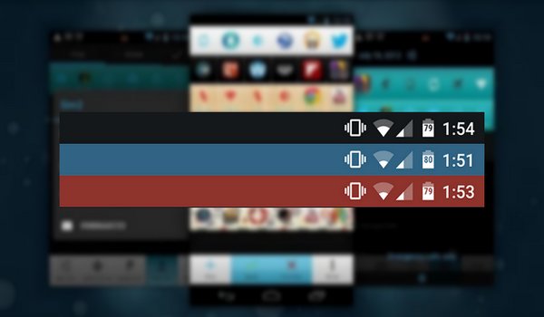 3个Android应用程序以自定义状态栏和通知栏