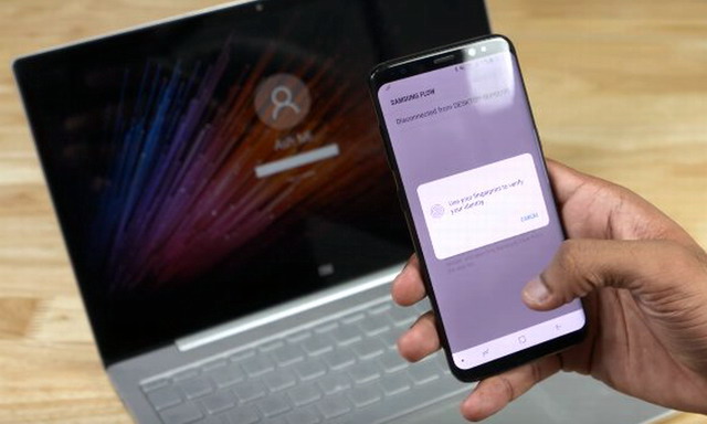 如何使用三星Galaxy S8解锁Windows 10 PC
