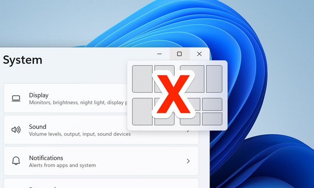 Windows 11：如何禁用SNAP布局