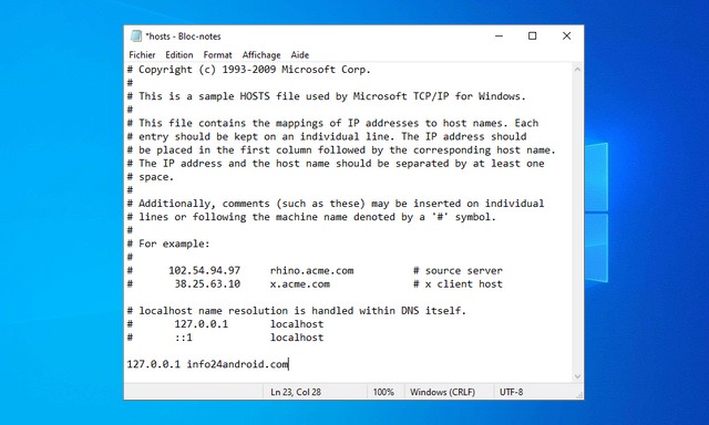 如何修改Windows 10上的主机文件