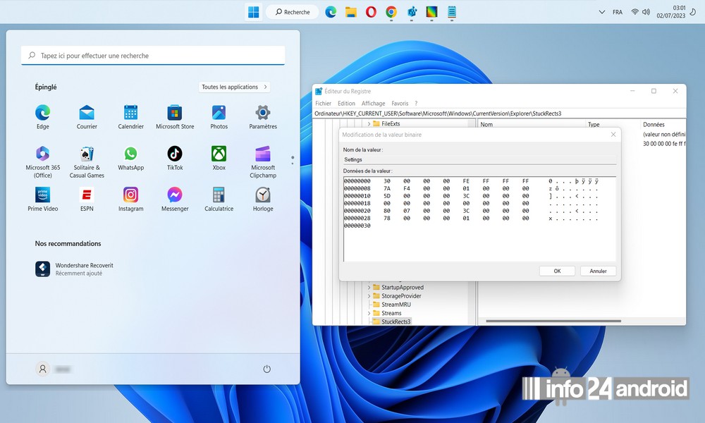 Windows 11：如何在顶部移动任务栏