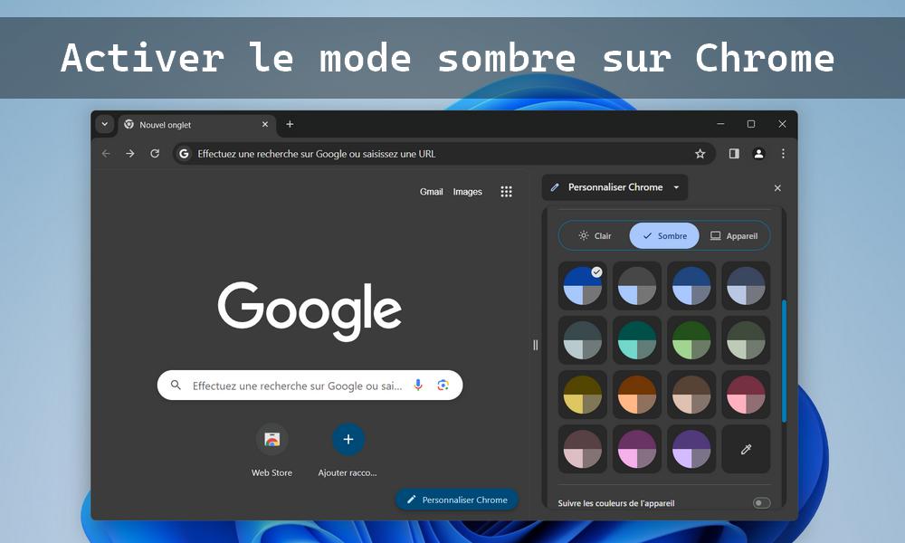 激活Windows PC上的Chrome的黑暗模式