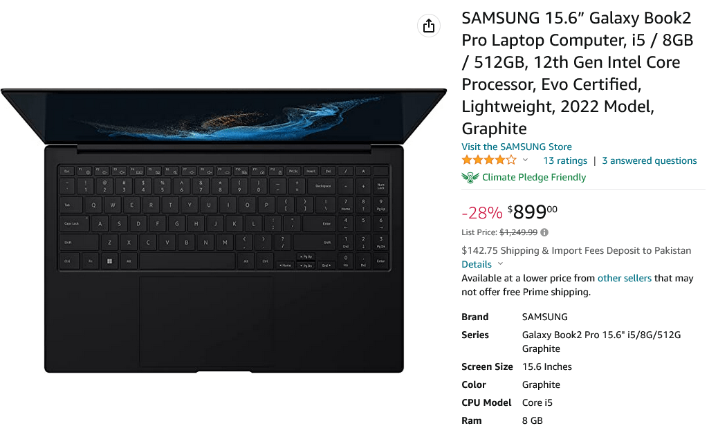 只需 899 美元即可在亚马逊购买三星 Galaxy Book2 Pro！