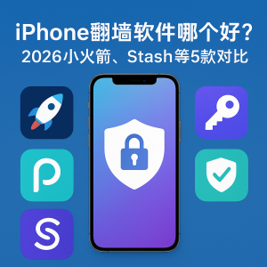 IPhone翻墙软件哪个好？2026小火箭、Stash等5款对比