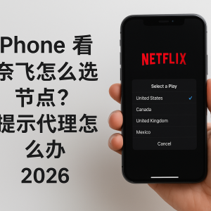 IPhone 看奈飞怎么选节点？提示代理怎么办（2026）
