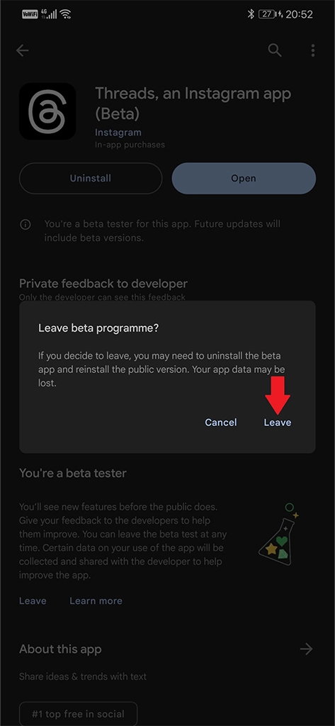如何在 Android 上加入 Threads Beta [並退出 Beta] - Pfrlju.com